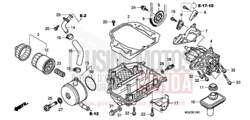 OELPUMPE (VFR1200FD) VFR1200FDD de 2013